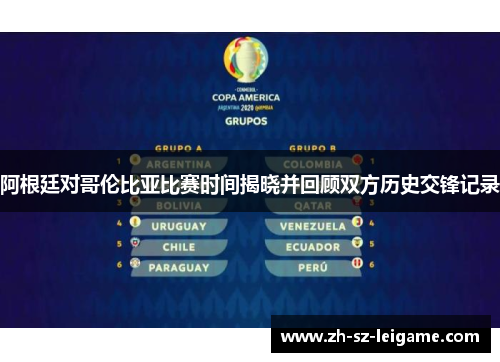 阿根廷对哥伦比亚比赛时间揭晓并回顾双方历史交锋记录 阿根廷对哥伦比亚比赛时间揭晓并回顾双方历史交锋记录